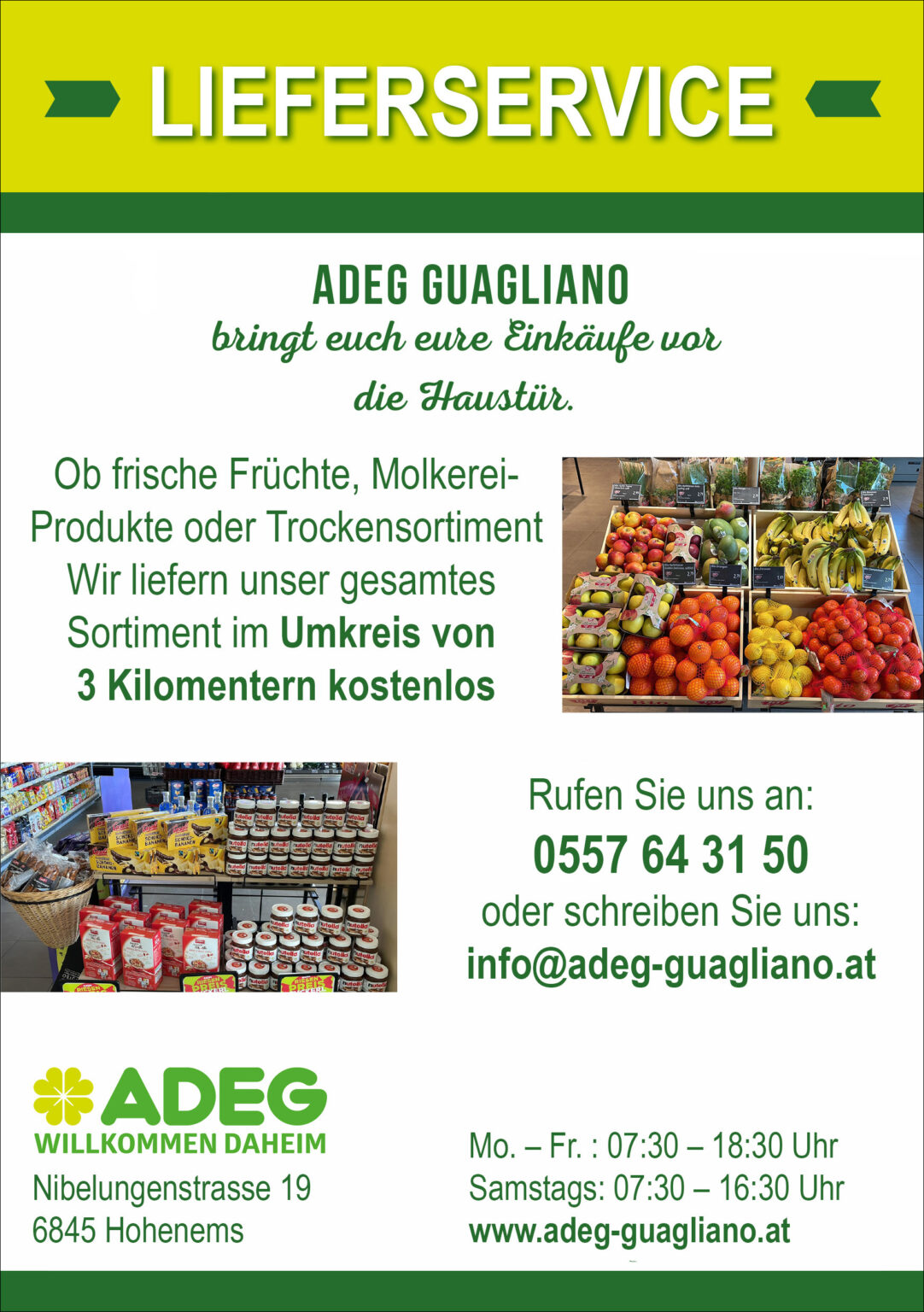 Lieferservice ADEG Guagliano